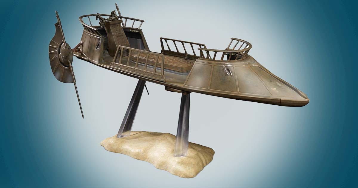Jabba’s Tatooine Skiff Vintage Collection vehicle from Star Wars Return of the Jedi.