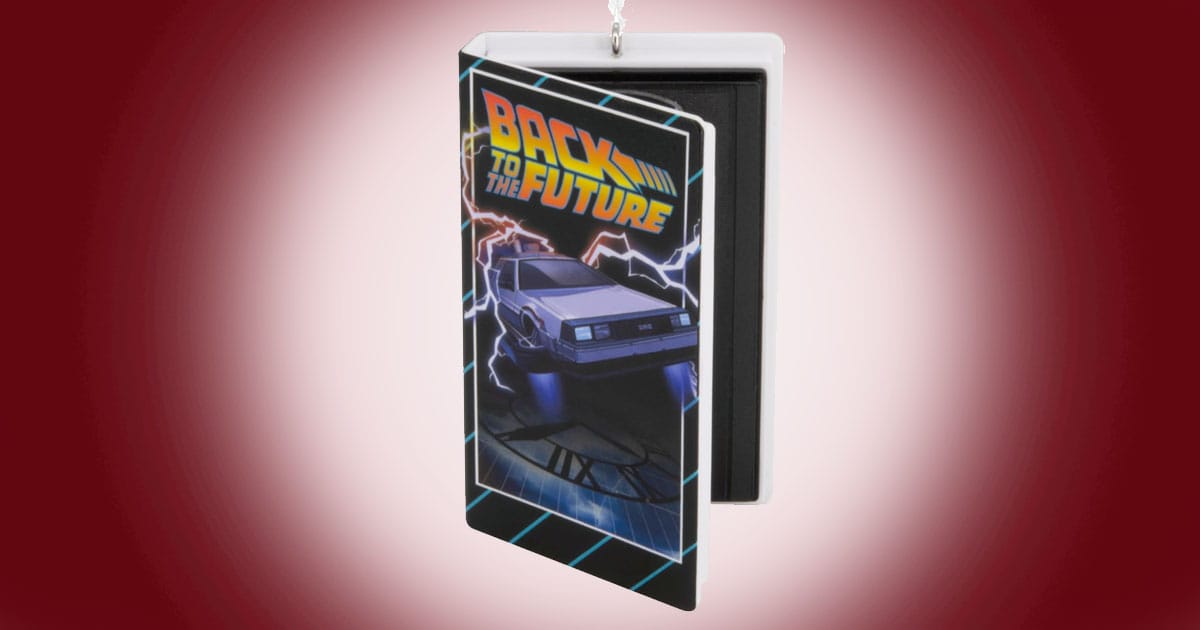 Hallmark Back to the Future ornament featuring the classic movie poster.