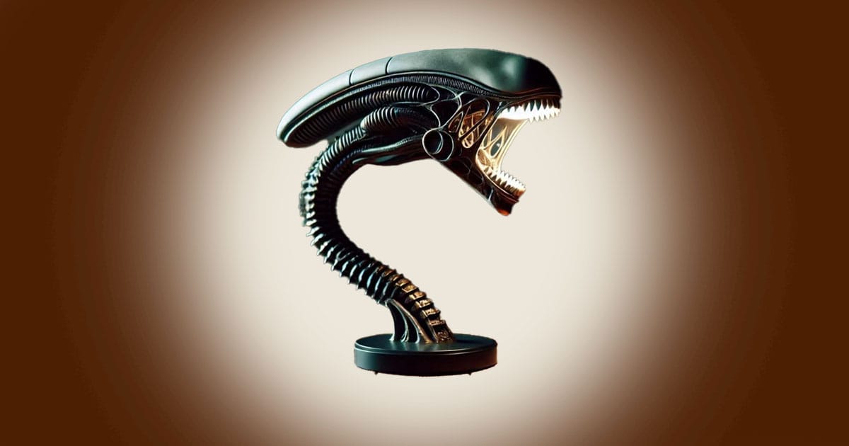 A coiled presence frozen mid hiss, embodying unease, fascination, and the danger of unchecked curiosity