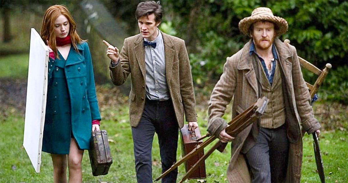 Tony Curran, Matt Smith, and Karen Gillan in Doctor Who (2005)