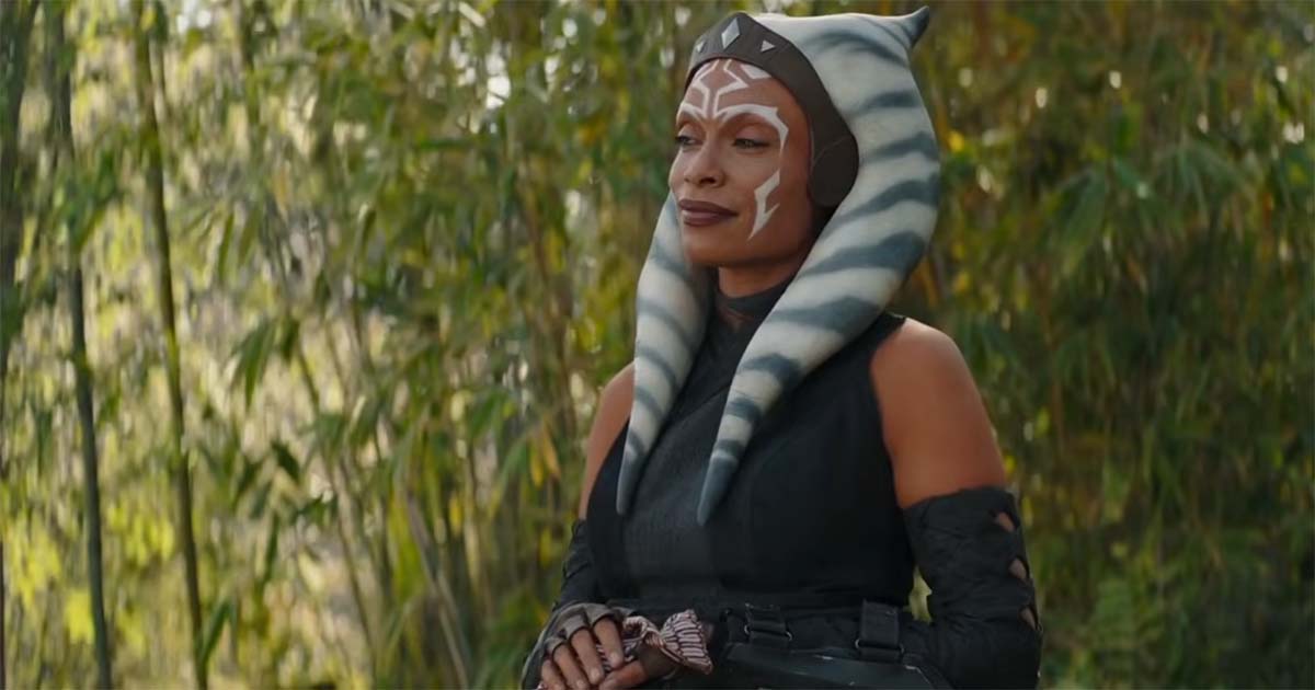 Ahsoka Tano standing calmly in a natural setting in Star Wars, representing independent light side Force users in canon.