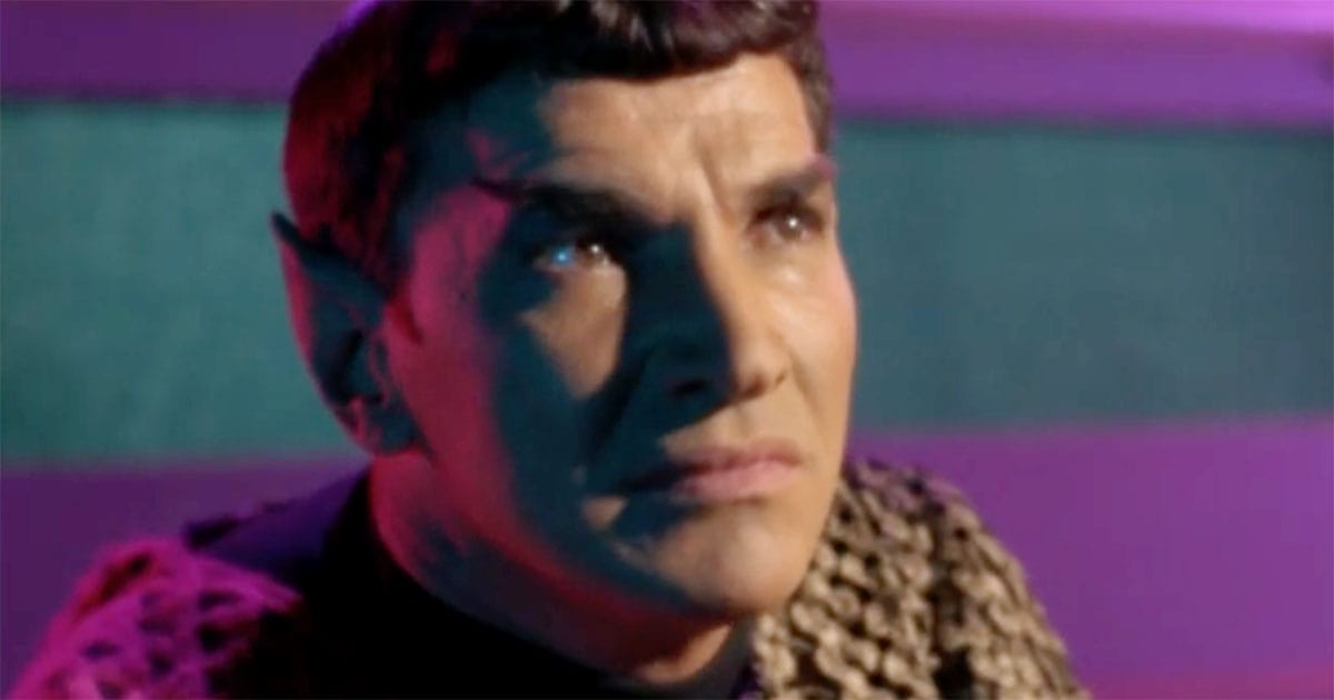 The Romulan Commander from the classic "Star Trek" episode "Balance of Terror"