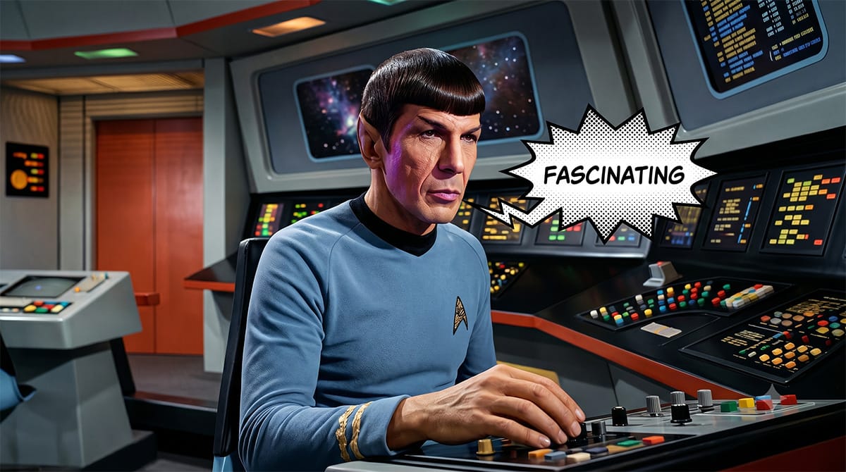 Spock saying Fascinating.