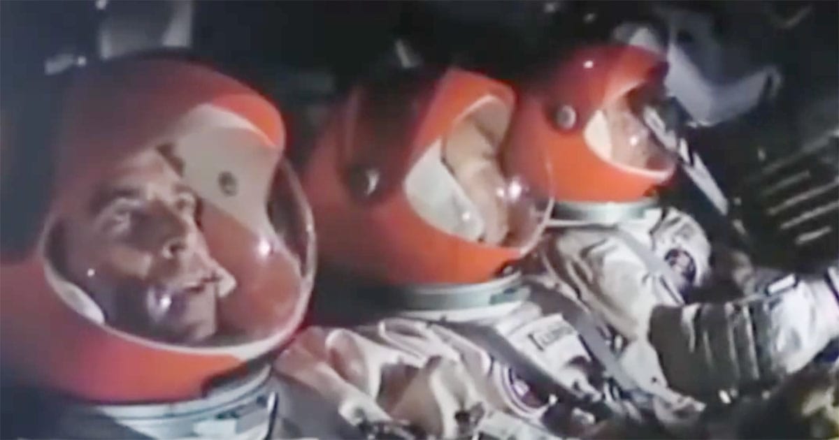 Astronauts prepare for the hazardous rescue mission in "Marooned".