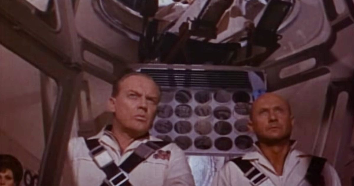 The Proteus crew prepares for its miniature mission in "Fantastic Voyage".
