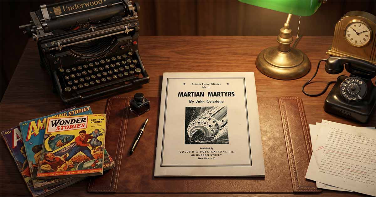 "Science Fiction Classics" No. 1 with vintage pulp magazines