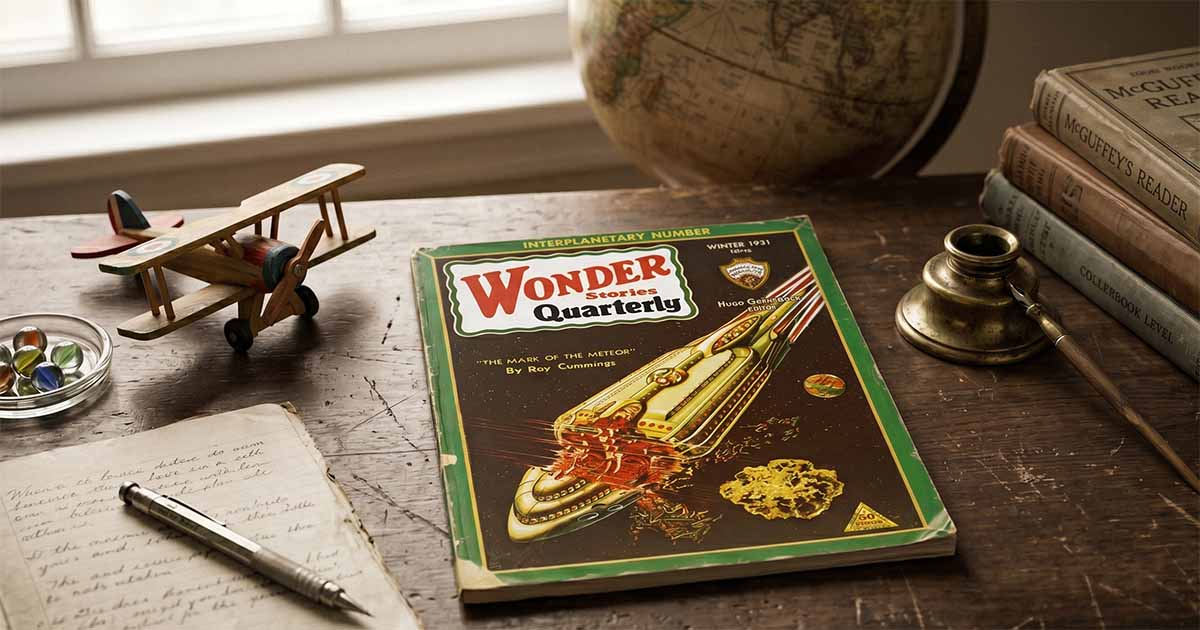 Vintage "Wonder Stories Quarterly" magazine