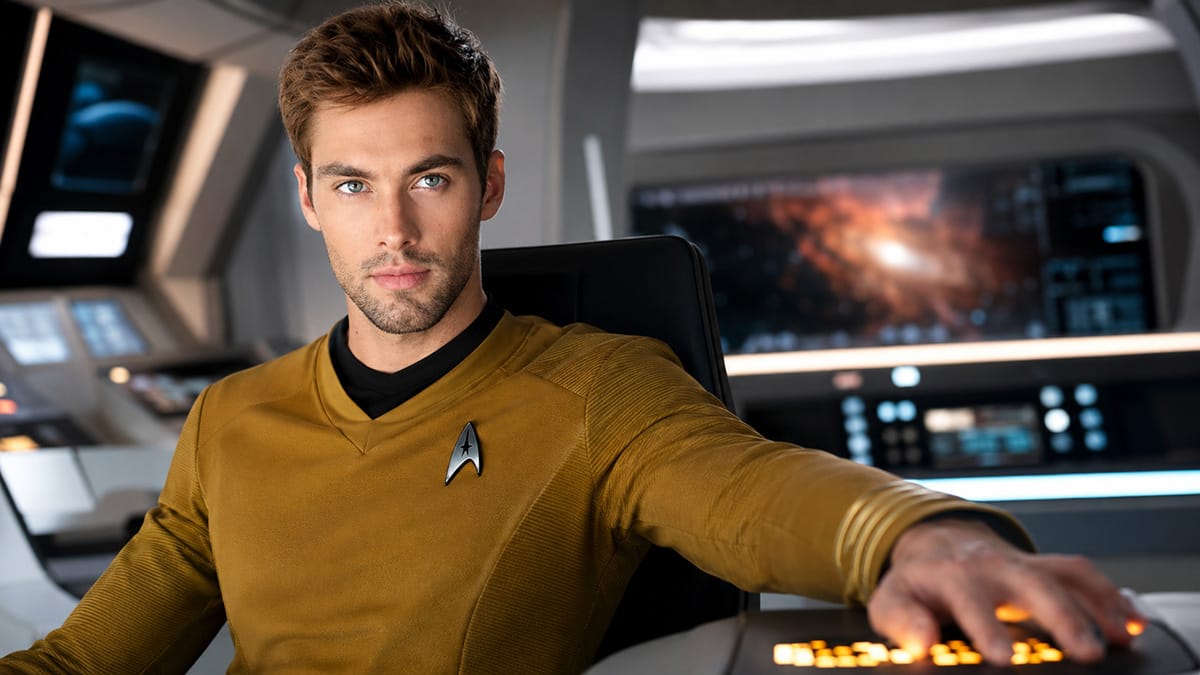 Austin North as Captain Kirk.