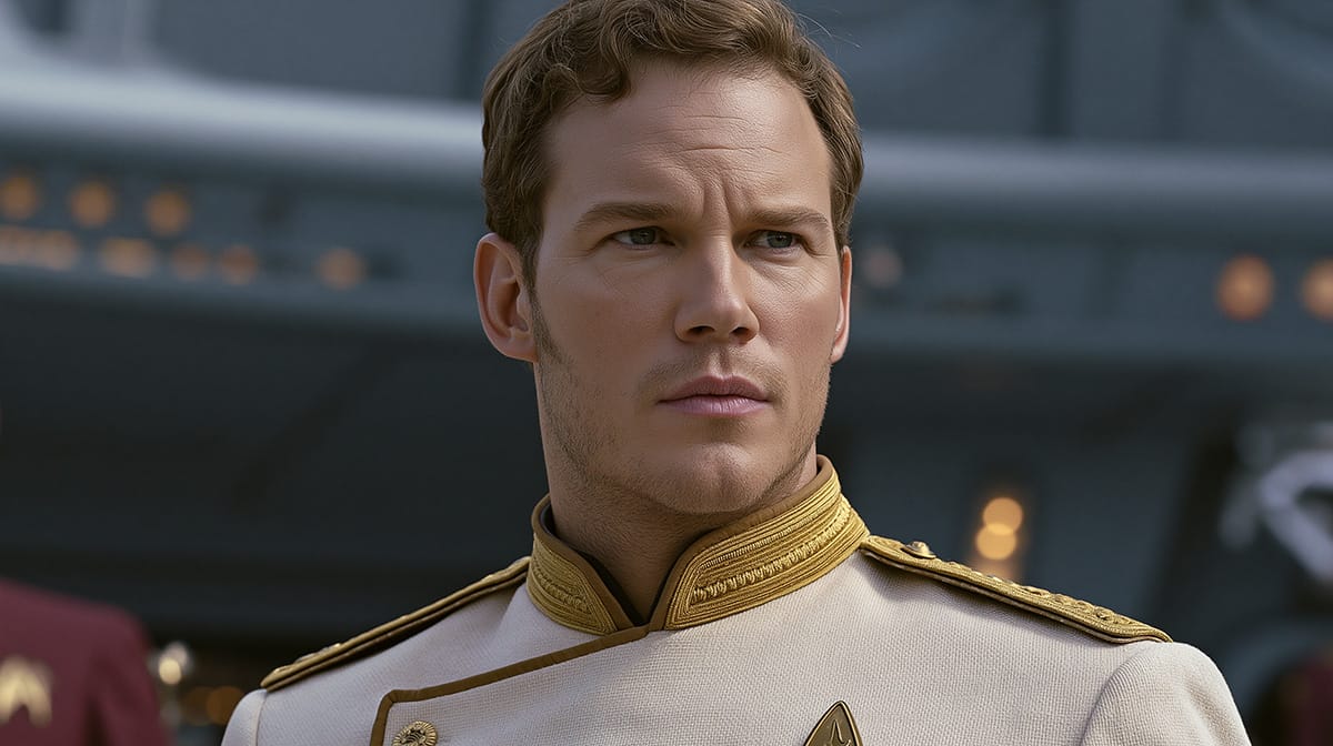 Chris Pratt as Captain Kirk.