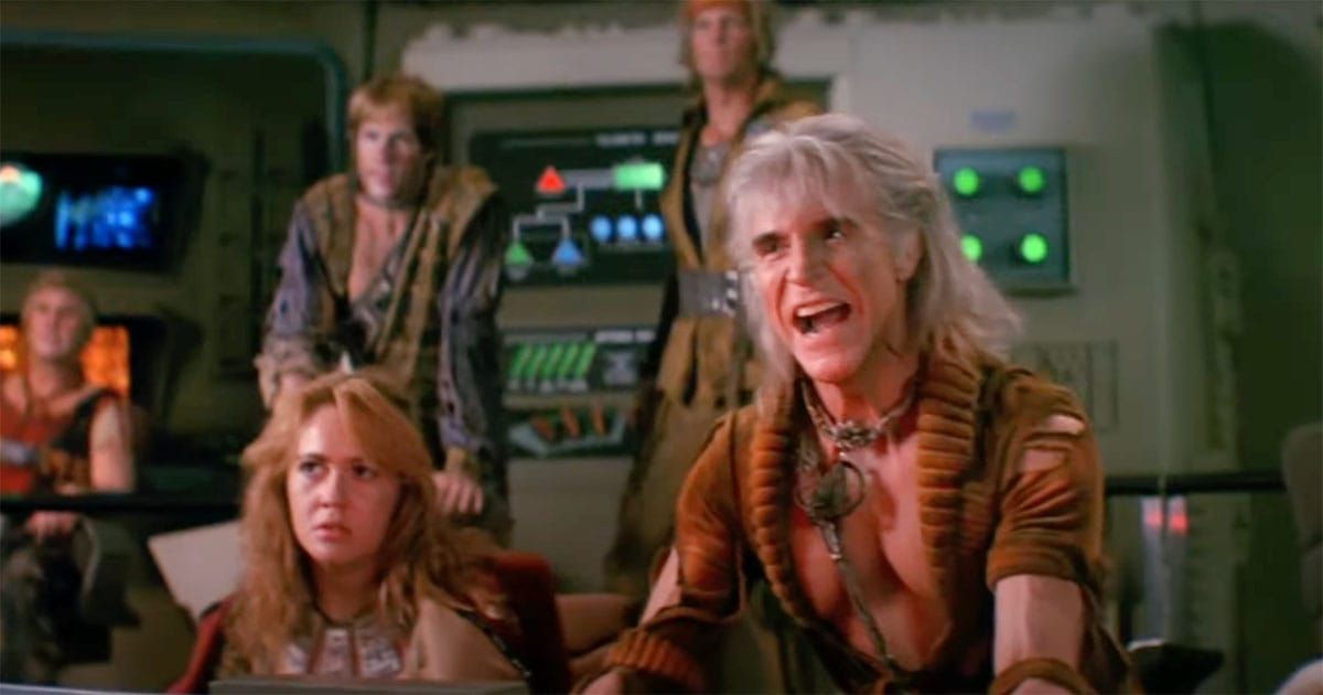 Ricardo Montalbán as Khan Noonien Singh commanding the Reliant crew in "Star Trek II: The Wrath of Khan"
