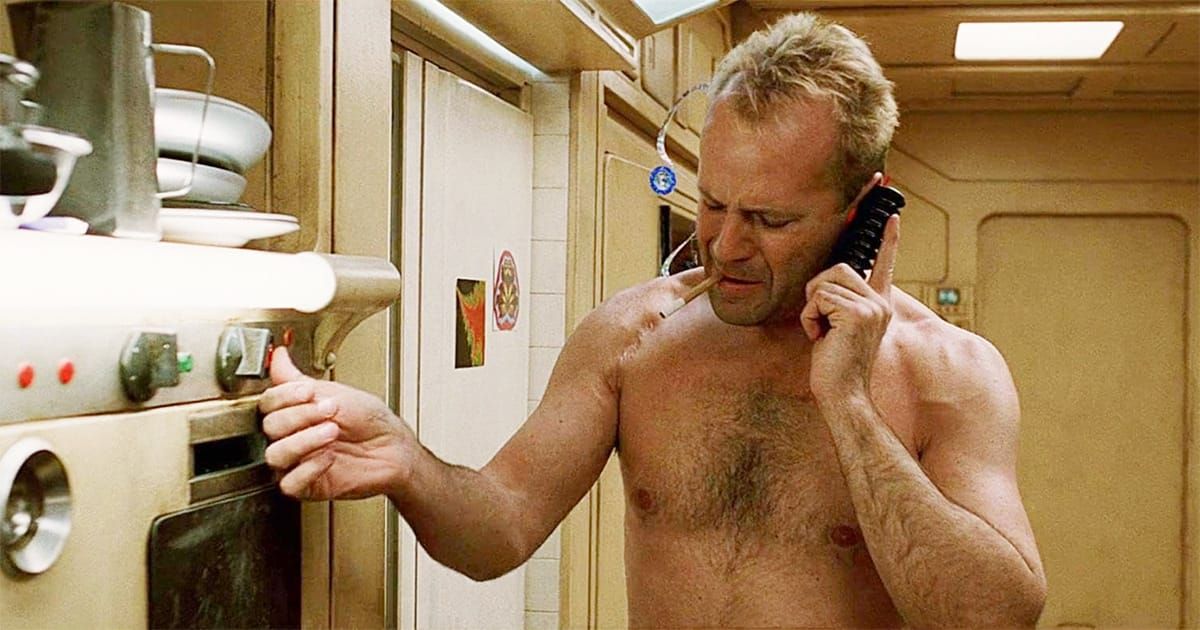 Bruce Willis as the hapless Korben.