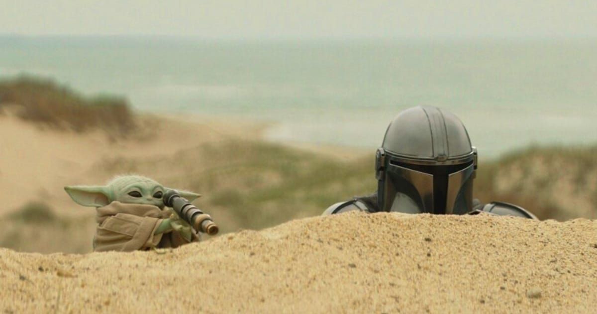 A still from ‘The Mandalorian and Grogu’