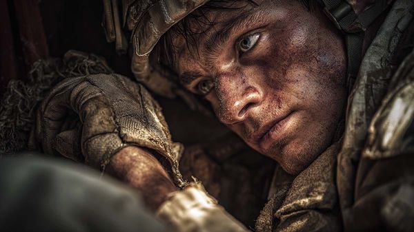A sci-fi soldier.