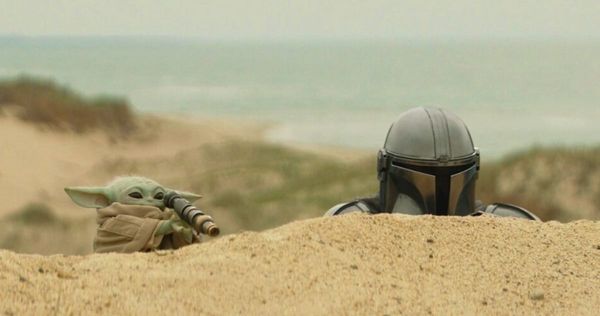 A still from ‘The Mandalorian and Grogu’