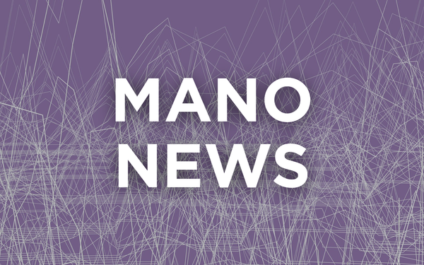 Thin gray lines against a purple background, with MANO NEWS title.