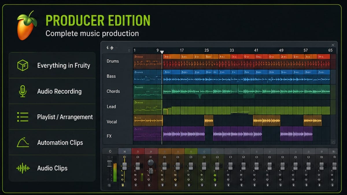 FL Studio Producer Edition visual comparison