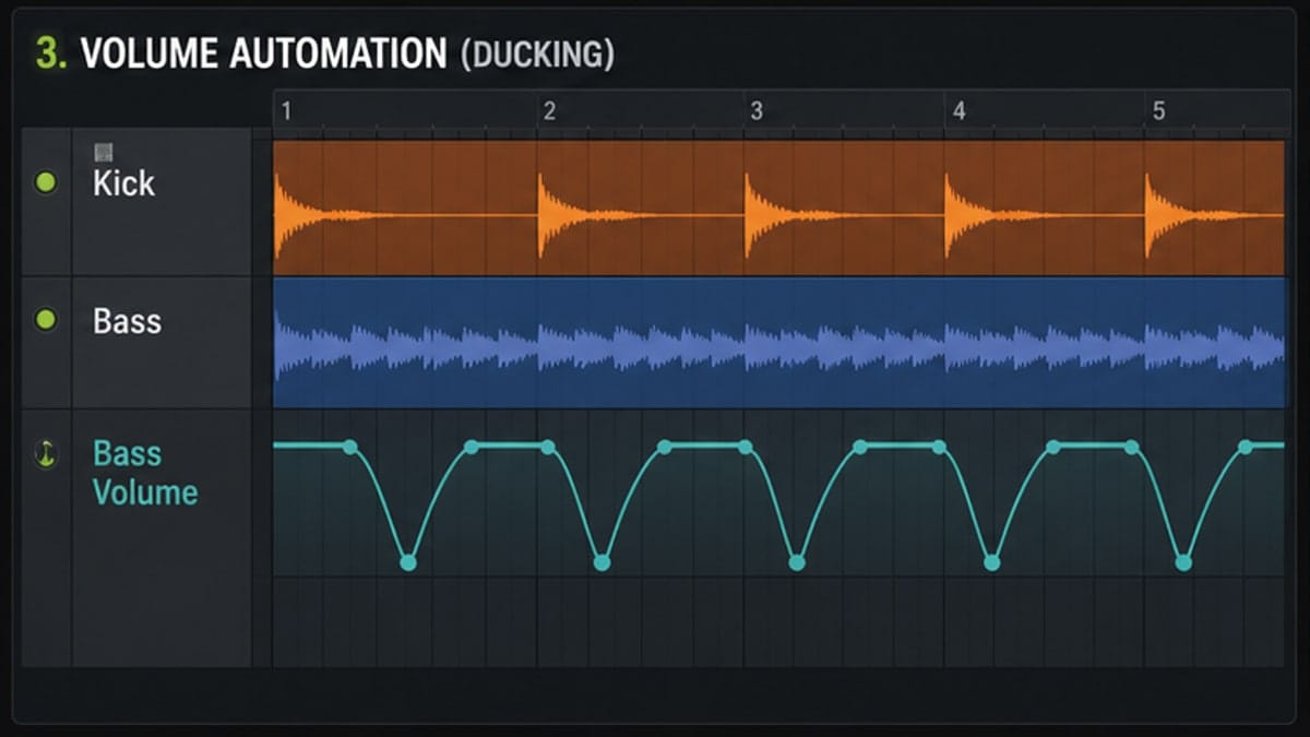 FL Studio volume automation ducking visual
