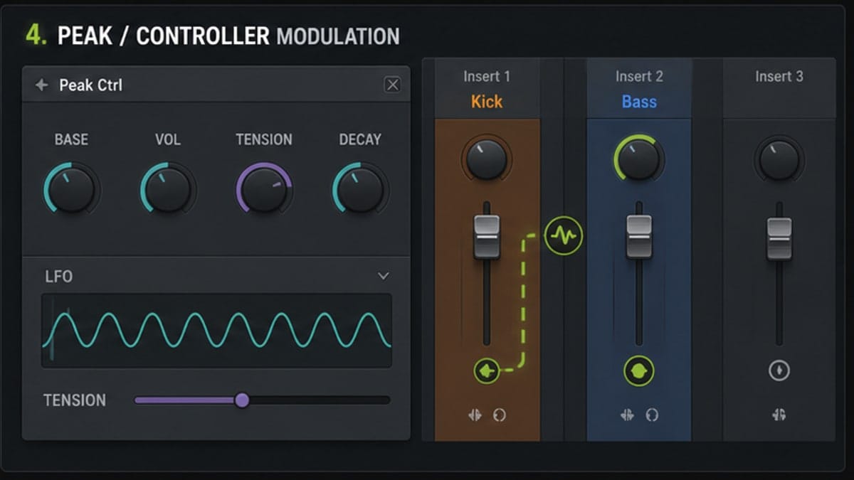 FL Studio Peak Controller modulation visual