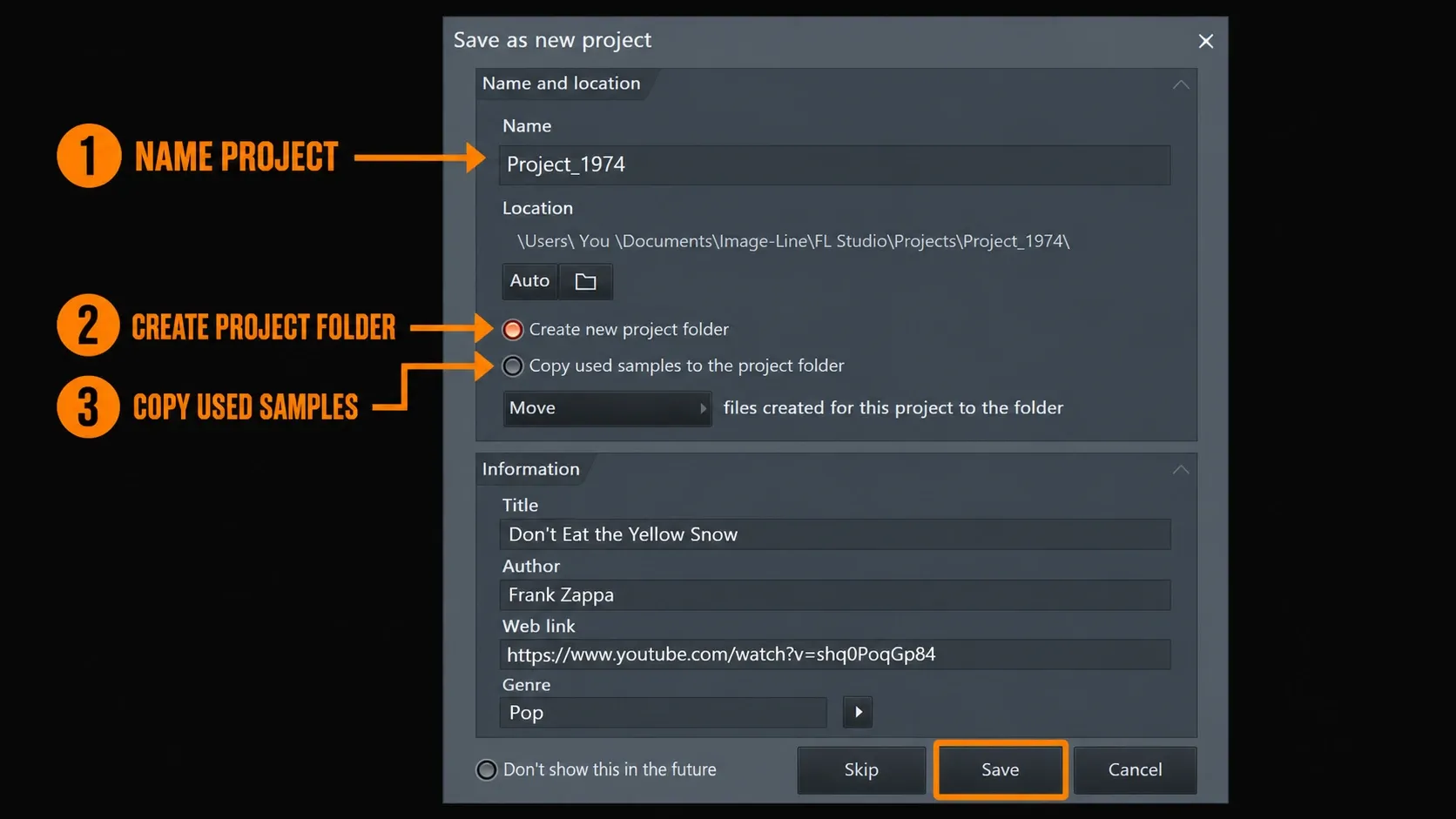 Moved FL Studio project folder beside a reopened project and dependency verification checklist
