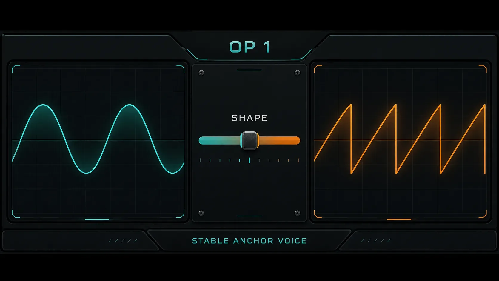 Sytrus Operator 1 changing from a sine wave to a rich saw-like waveform