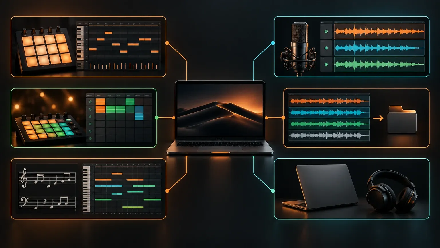 Best Mac DAW decision map for beatmaking recording live performance composition studio exchange and a free start