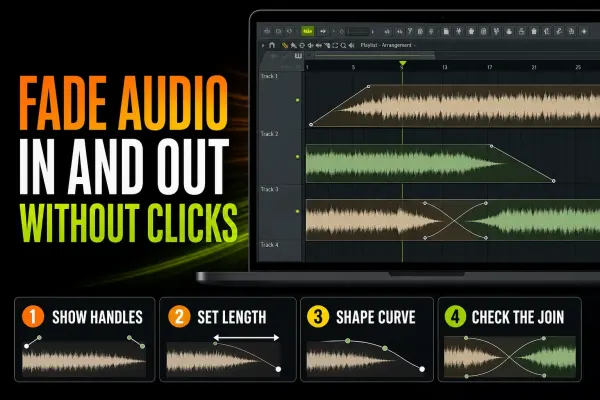 FL Studio fade-in, fade-out and crossfade concepts for cleaner audio edits