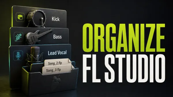 Named Kick, Bass and Lead Vocal parts beside numbered FL Studio project files