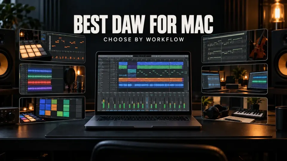 Best DAW for Mac choices for beatmaking recording live performance composition and studio work