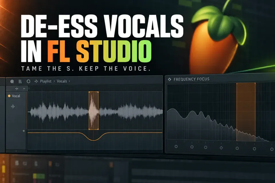 Vocal consonant selected for local gain reduction beside a frequency view