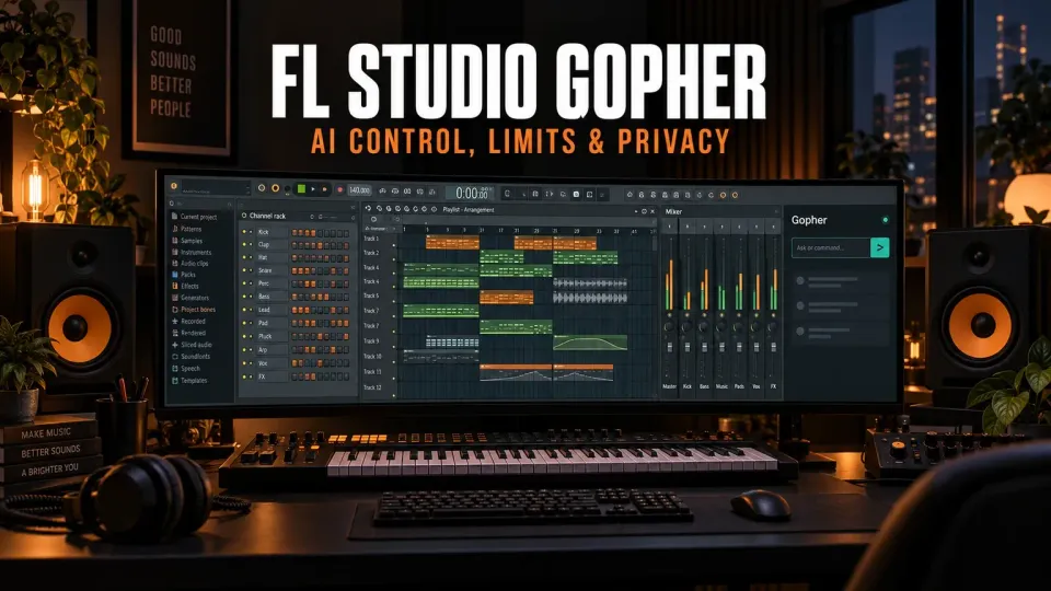 FL Studio Gopher controls limits and privacy in a music production project