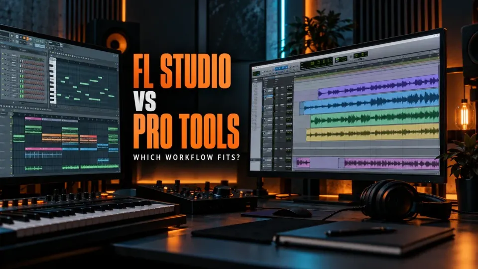 FL Studio and Pro Tools workstations compared for beatmaking recording editing and mixing