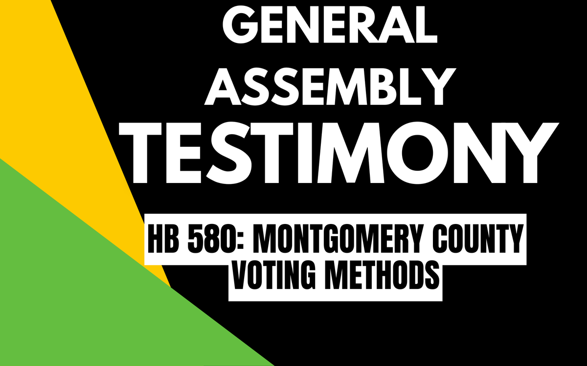 HB 580: Montgomery County Voting Methods