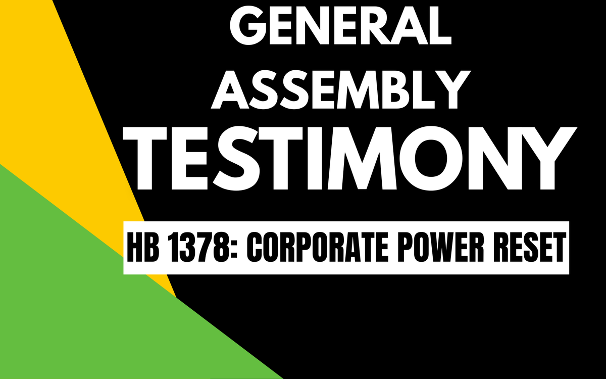HB1378: Corporate Power Reset Act