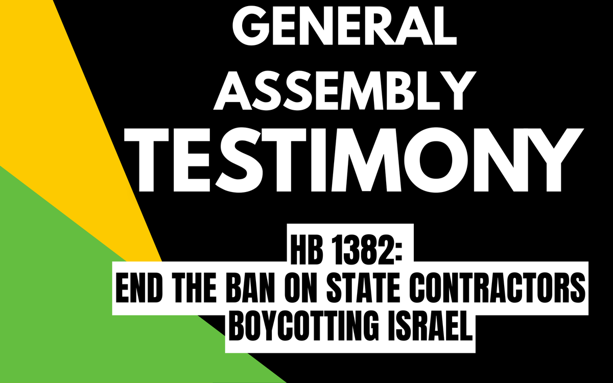 HB1382: End Anti-Boycott Procurement Requirement