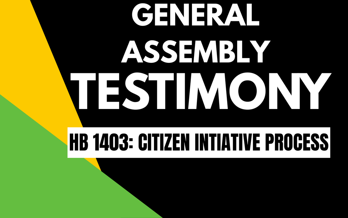 HB1403: Citizen Initiative Process