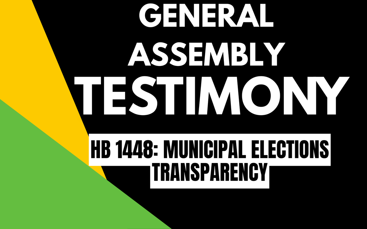 HB1448: Municipal Elections Transparency
