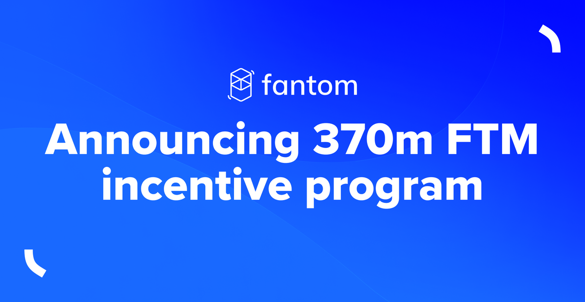 Announcing 370m FTM incentive program