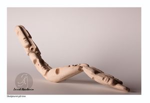 Wood sculpture.