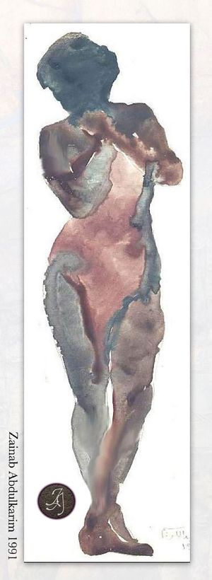 Watercolor painting.