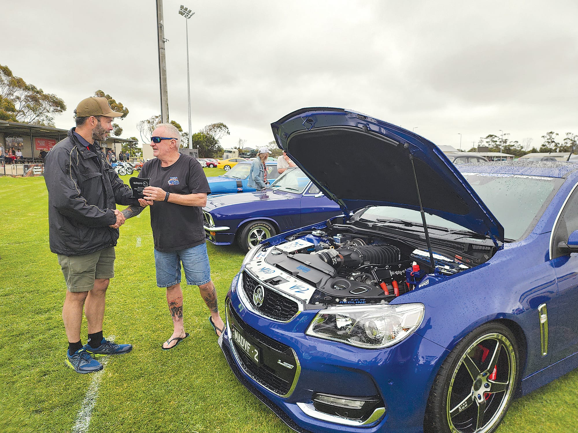 Best Engine Bay went to the slipstream blue 2016 VF SS Holden Commodore owned by Darren Matthew. C25_4724