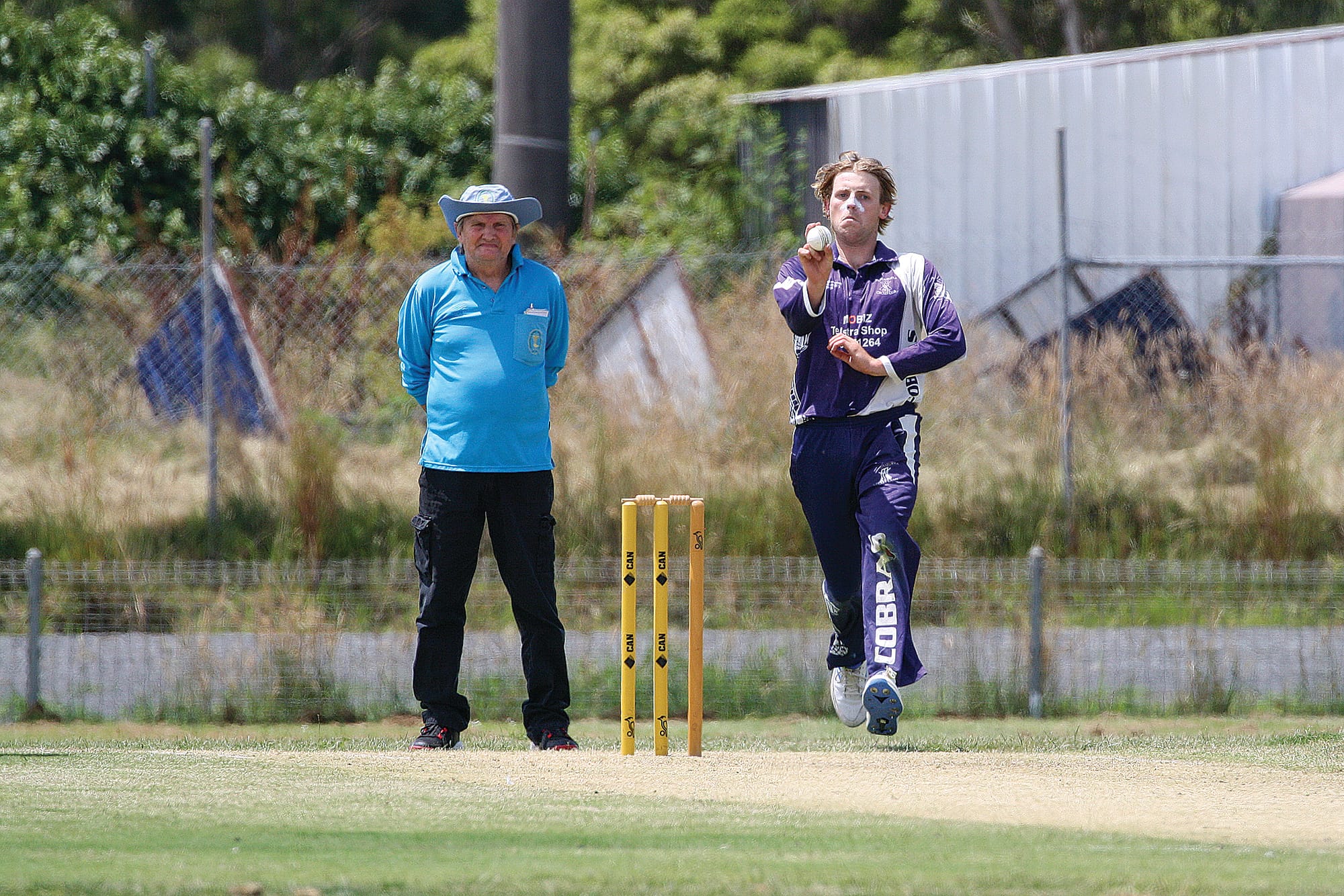 Tom Crocker lines up his shot.