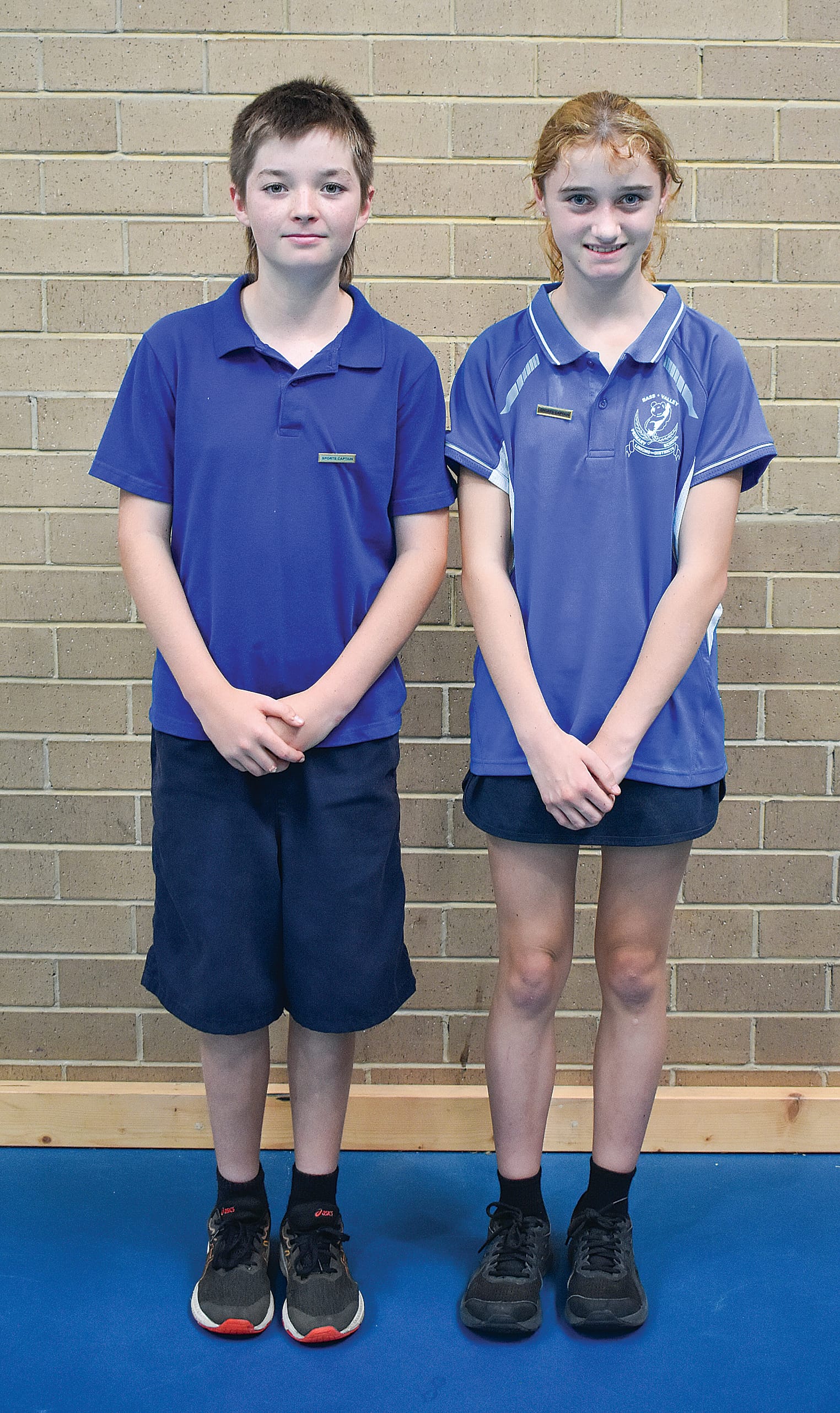 Sports Captains Ned Schellekens and Chelsea Stephens.