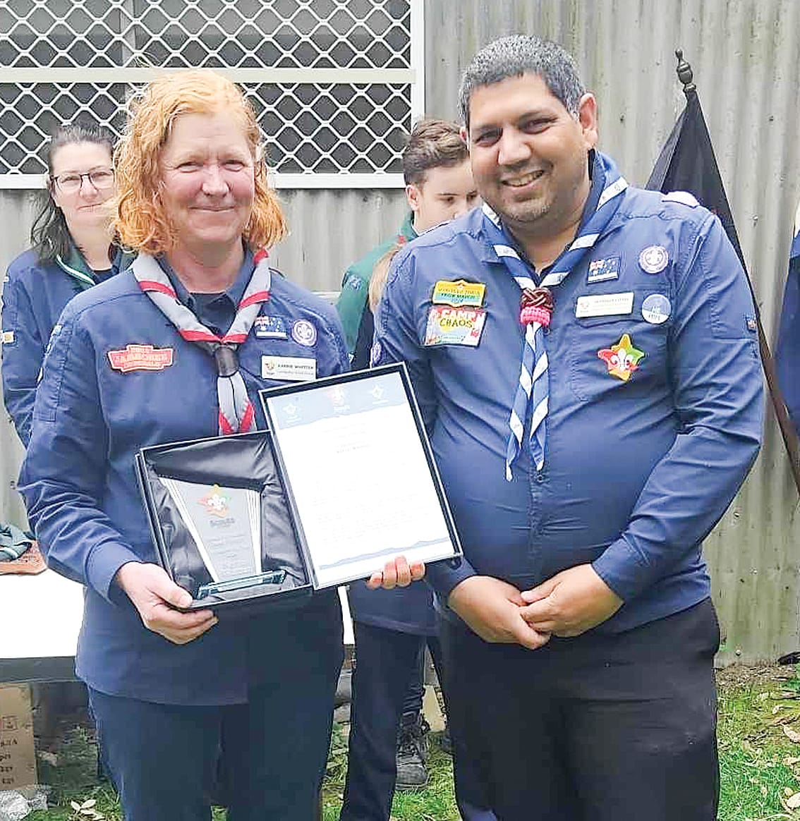 Karrie Whitten (Group Leader – Leongatha) was named the 2024 South Gippsland District Scouts Scouter of the Year.