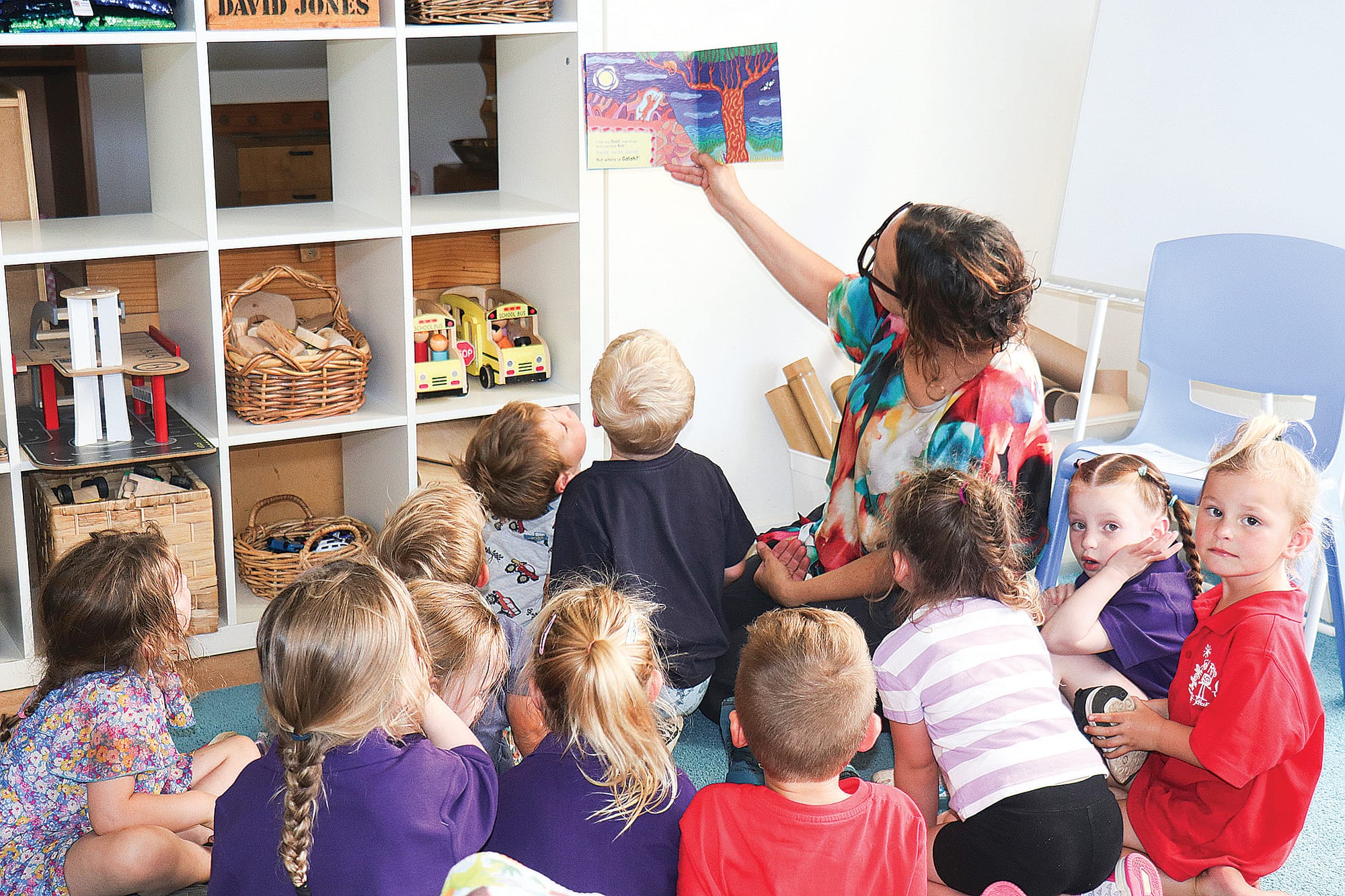 Story time with Bass MP Jordan Crugnale at San Remo Pre-School. Z04_0824 