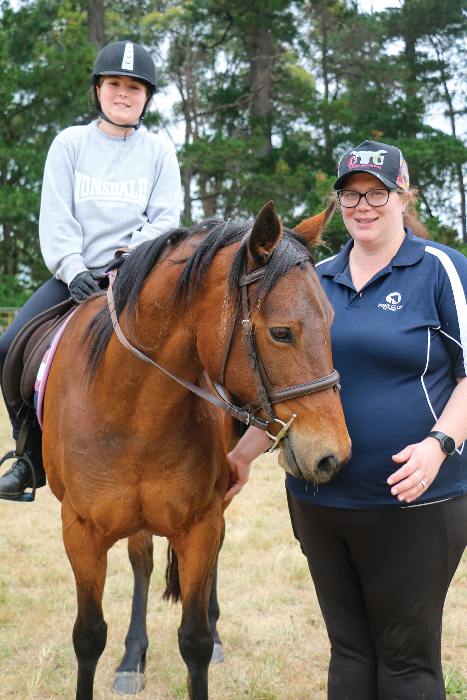 Abi Lewis-Oxley received coaching from Kate Reedy at Bass Valley Pony Club.
