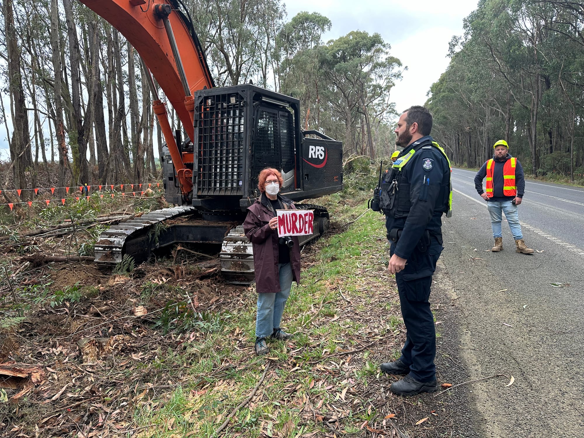 Field Naturalist and protestor Irene Proebsting said the community has not been consulted and ecological or environmental reports have not been made available, 