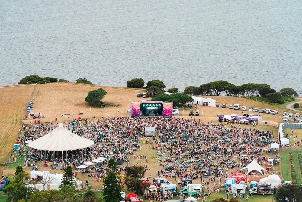 A crowd of over 5,000 people covered the grounds of Churchill Island for Ocean Sounds. 