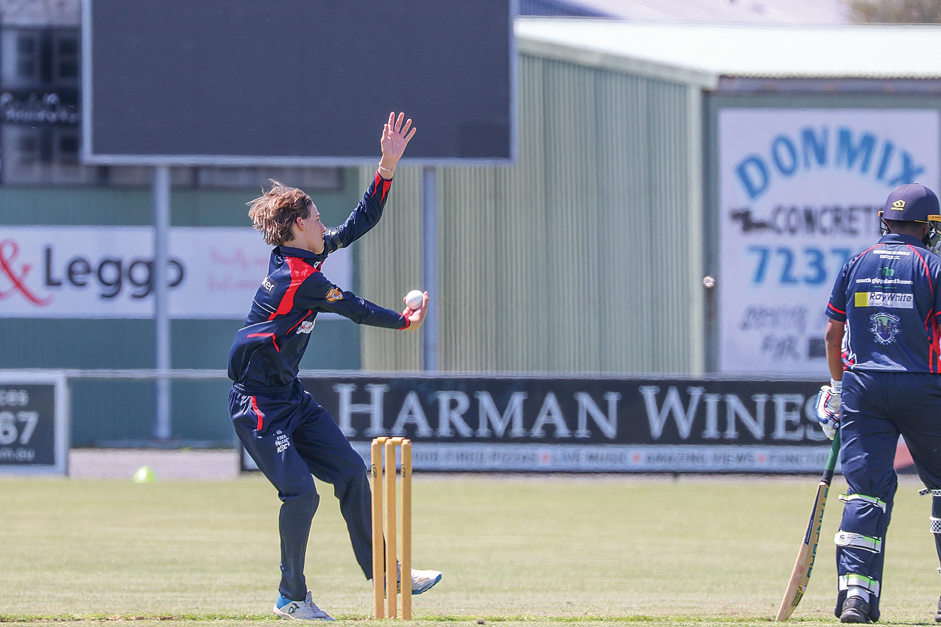Bowler Cooper Newman scored eight overs in round four against MDU.  Z34_4424 
