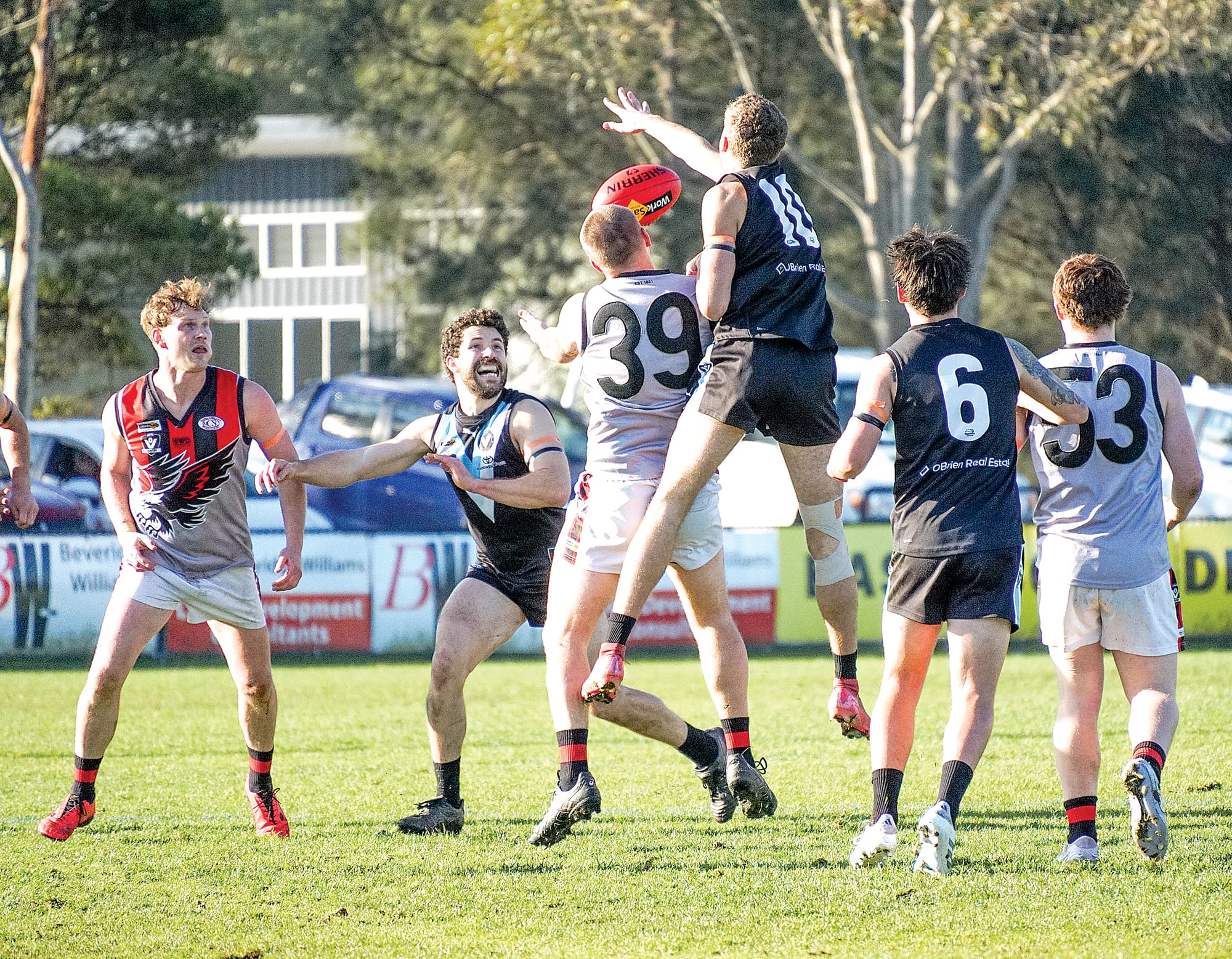 Jasper Shone continued his dominance in the ruck for Power. Ns10_2526