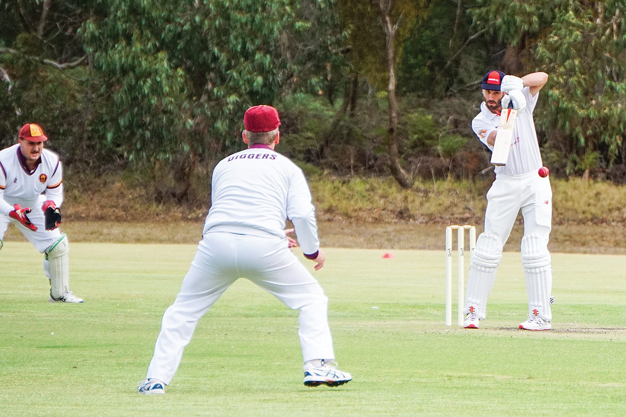 Dylan Clark takes a tricky shot.